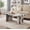 Off-white, variant on Roundhill Furniture Cavira Modern Faux Marble Living Room Coffee Table, Off-white