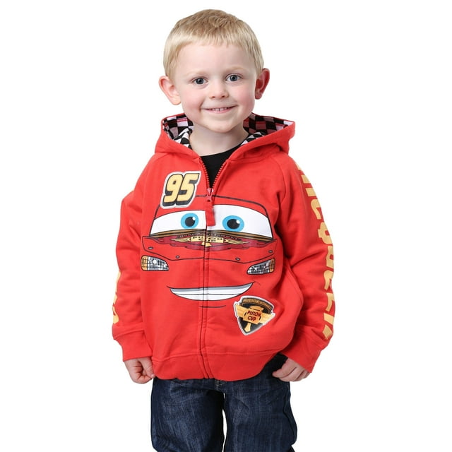 Sudadera con capucha Disney Cars '95 para niños 3T roja