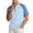 T6-Sky Blue, variant on Havenx Quarter Zip Sweatshirt for Men Short Sleeve Stand Collar Polo Mock Neck Quarter Zip Dress Shirt Casual Lightweight Loose Fit Summer Pullover Top,Mint Green M