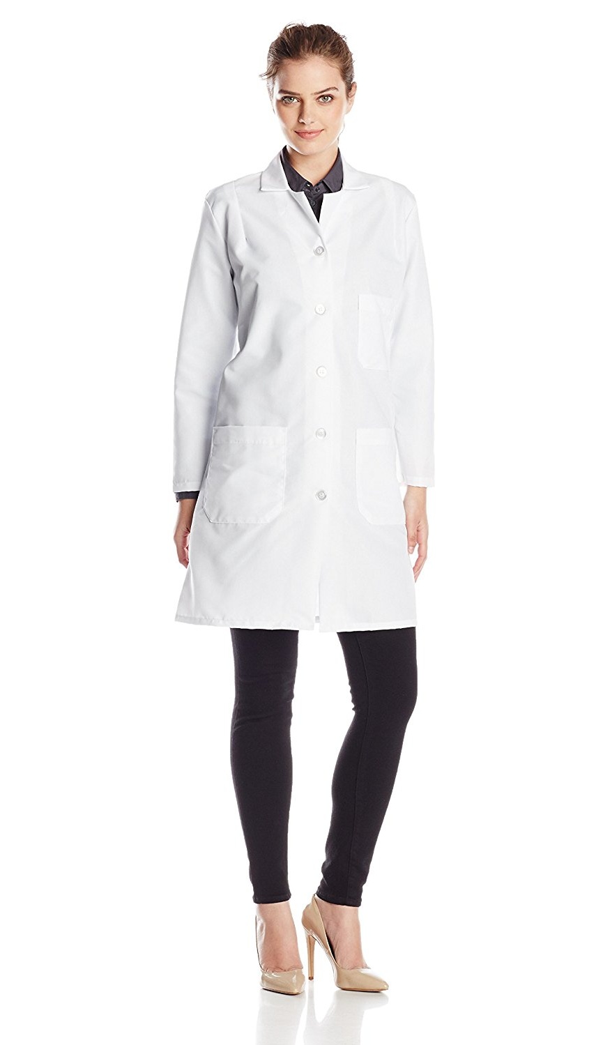 Red Kap Women's Plus Size Lab Coat, White, XXLarge, 5 ounce. Poplin By