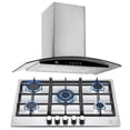 thumbnail image 1 of Combo Parrilla a Gas AVERA 5 Quemadores AI5 Campana de Pared 76cm CEV60C, 1 of 10