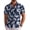 Navy & White - Flower, variant on COOFANDY Men's Short Sleeve Button Down Shirts Wrinkle Free Hawaiian Shirts for Men