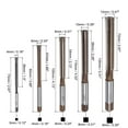 thumbnail image 2 of Uxcell 5pcs Hand Reamers Set 4mm-12mm H7 Metric Alloy Steel Reamer Bit Straight Flutes Reaming Tool, 2 of 5