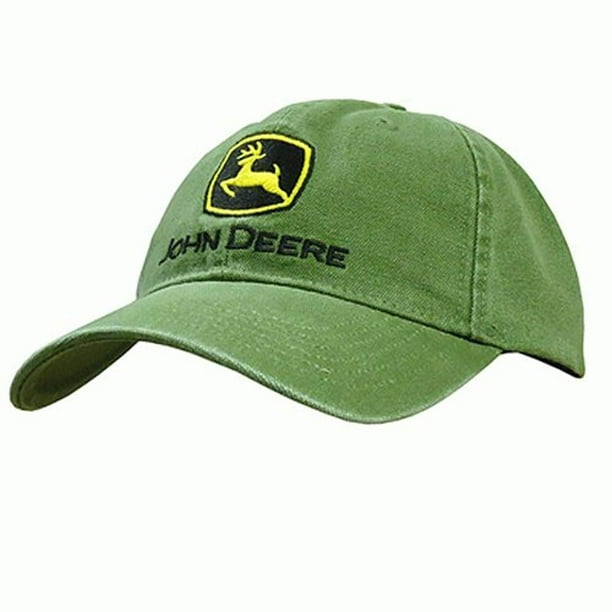 John Deere Men's Low Profile Embroidered Canvas Hat
