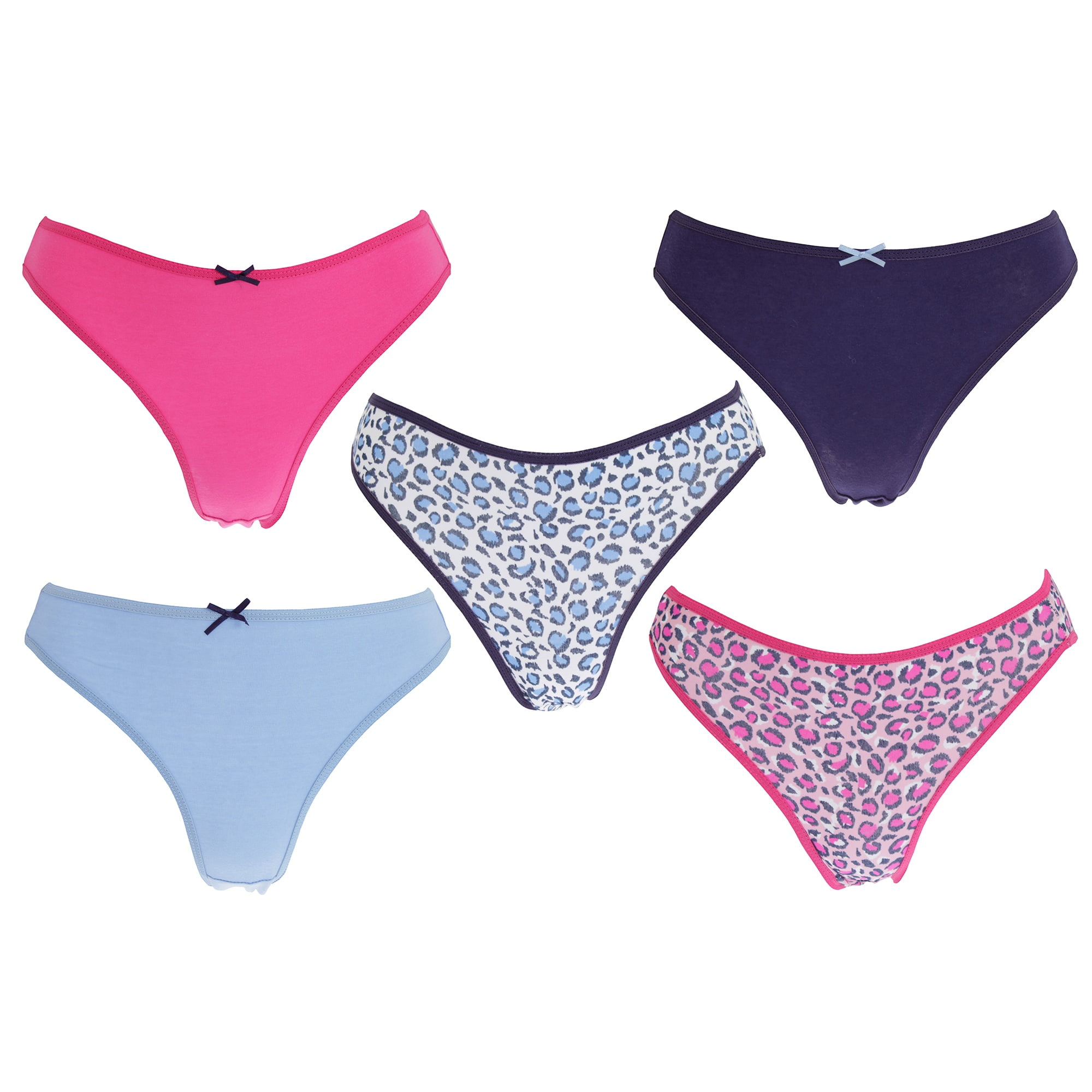 Anucci Womens/Ladies High Leg Briefs (Pack Of 5) Walmart Canada