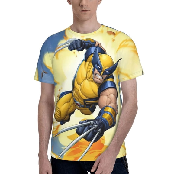 Wolverine Men's T Shirt Summer Casual Fashion Unisex Short Sleeve Graphic Crew Neck Tees Tops