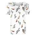 thumbnail image 4 of Womens Short Sleeve T Shirts Summer Tops Loose Casual Tee Shirt White XL, 4 of 4
