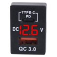 thumbnail image 2 of Adaptador de Carga de Coche Bearachild USB 3.0 Antiflaming Digital Rectangular Azul, 2 of 6