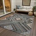 thumbnail image 6 of Addison Rugs Chantille Indoor/Outdoor Transitional Geometric, Abstract Gray Washable Rectangle Rug, 2'6" x 3'10", 6 of 6