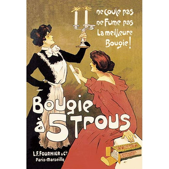Bougie a 5 Trous (Candle with Five Holes) Fine art canvas print (20" x 30")