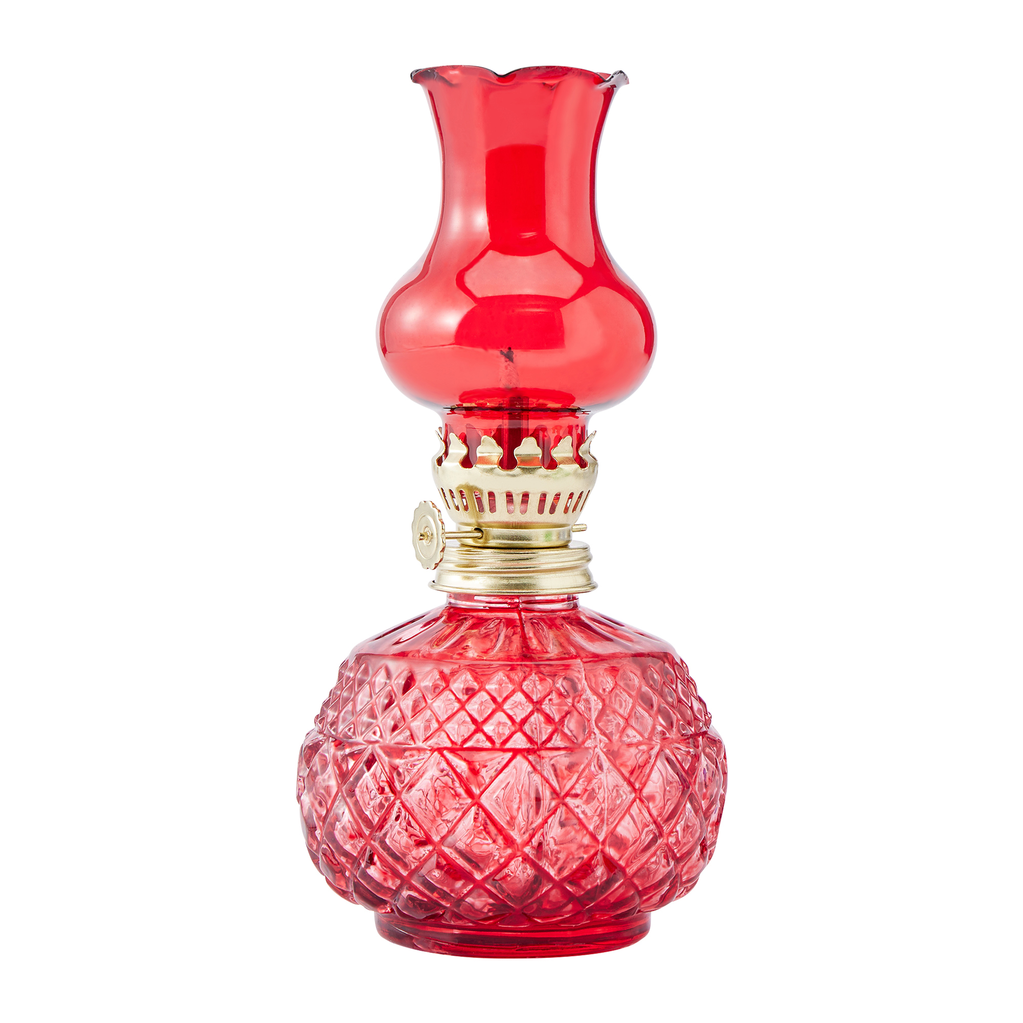 Indoor Oil Lamp Classic Oil Lamp with Clear Glass Lampshade Home Church