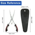 thumbnail image 2 of Unique Bargains Pinces à Pêche en Acier Inoxydable Pinces à Hameçon Retrait d'Aiguille Pinces à Nez Outil de Pêche Polyvalent avec Poignée Antidérapante Rouge 1 Ensemble, 2 of 7