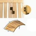 thumbnail image 6 of Gardenised Natural Wood Christmas Tree Collar Box with Slatted Panel Design Foldable Tapered Base Cover for Holiday Tree Stand Skirt Alternative for Indoor Seasonal Displays and Festive Home Decor, 6 of 8