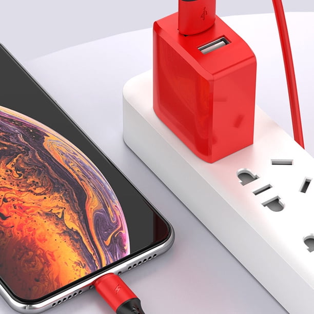 Injueey Enchufe de EE. UU. Cargador de teléfono Dual USB 2 puertos Adaptador de carga de enchufe de pared de viaje Tableta doméstica Cabeza Teléfono y Comunicación