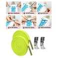 thumbnail image 4 of Locking Shoe Sneakers Runners Flat Adults quickly lock Green, 4 of 6