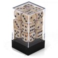 thumbnail image 4 of Juego de dados Chessex Marble Ivory con negro 16 mm d6 (12), 4 of 5