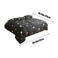 thumbnail image 3 of Black Winter Supplies Comforter Cover,Simple Printed Bed Cover,Double Bed Cover (90×68Inch ),Quilt Case for All Seasons-friendly Soft Bedding Double Duvet Cover Fresh Patterns, 3 of 5