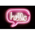 thumbnail image 2 of Carr, Hailey 14x11 Black Ornate Wood Framed with Double Matting Museum Art Print Titled - Neon Hello PB, 2 of 4