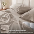 thumbnail image 5 of U by Bedsure Extra Deep Pocket King Sheets Set, Fits 18"-21" Mattresses, 4 Piece Soft Moisture Wicking Microfiber Bed Sheets, Beige, 5 of 9