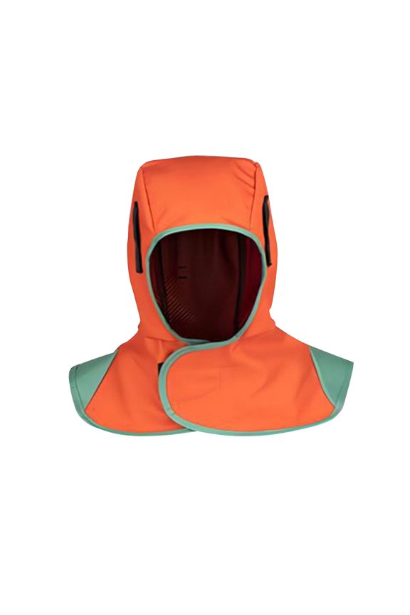 Breathable ,Breathable Full Hat Cover,Washable Welding Headgear Skin Dustproof Sticker,Flame Retardant Cotton Neck Face Welder Shawl Hat,Flame Resistant Orange