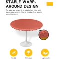thumbnail image 2 of Simple Light Green Vinyl Outdoor Round Fitted Tablecloth with Elastic Edge-Waterproof Modern Solid Color Table Cover Protector for Indoor Outdoor Patio Dinning Picnic Party 45"-52", 2 of 6