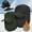 Black+Green, variant on [2 Pack] Winter Trapper Trooper Hat, IC ICLOVER Aviator Cap Windproof Thermal Russian Ushanka Pilot Hat with Ear Flap Mask Chin Strap for Men Women Hunting Outdoor Christmas Gift (Black)