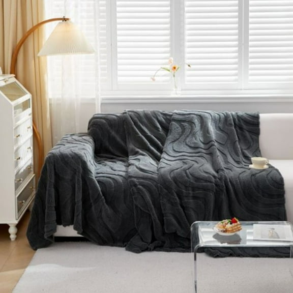 Plush Fuzzy Sectional Couch Covers, Non Slip Soft Warm Sofa Slipcover, Velvet Thick Sofa Slipcover, Non Slip Reversible Quilted Sofa Cover, Furniture Protector Sofa Cover