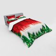 thumbnail image 2 of Ambesonne Christmas Bedding Set 4 Pcs, Xmas Theme, Queen, Red Green White, 2 of 2