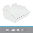 thumbnail image 5 of SSWBasics Clear Plastic Dump Bin for Slatwall (Set of 2) - 12" x 5.5" x 9.5" - Retail Display Organizer - Perfect for Retail Stores  Shops  and Merchandising Display, 5 of 7