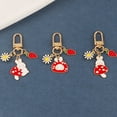 thumbnail image 3 of 3Pcs Cartoon keychain Adorable Rabbit Pendant Metal Key Chain for Purse, 3 of 7