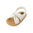 thumbnail image 3 of Douhoow 0-18M Baby Girl Sandals Infant Flats Shoes Soft Rubber Sole Anti-Slip First Walker Shoes, 3 of 8