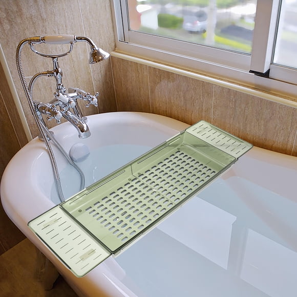 HEALEEP De Almacenamiento Para Bañera Verde Expandible Con Soporte Para Y Uso Conveniente En
