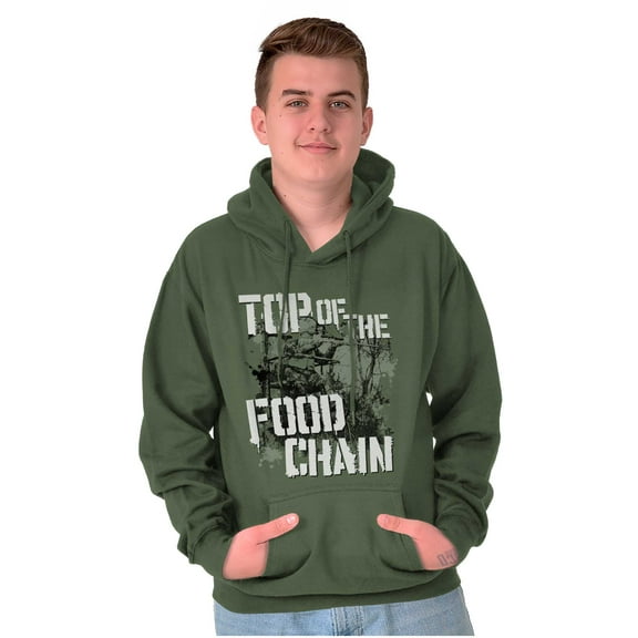 Hunter Life Top of the Food Chain Hoodie Sweatshirt Women Men Brisco Brands S