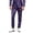 Purple, variant on Men's Fashion Floral Glitter Sequin Pants Stage Trousers for Performances and Casual Wear Decorative Pants for Men Eye Catching Shine and Comfortable Fit(Green,S)