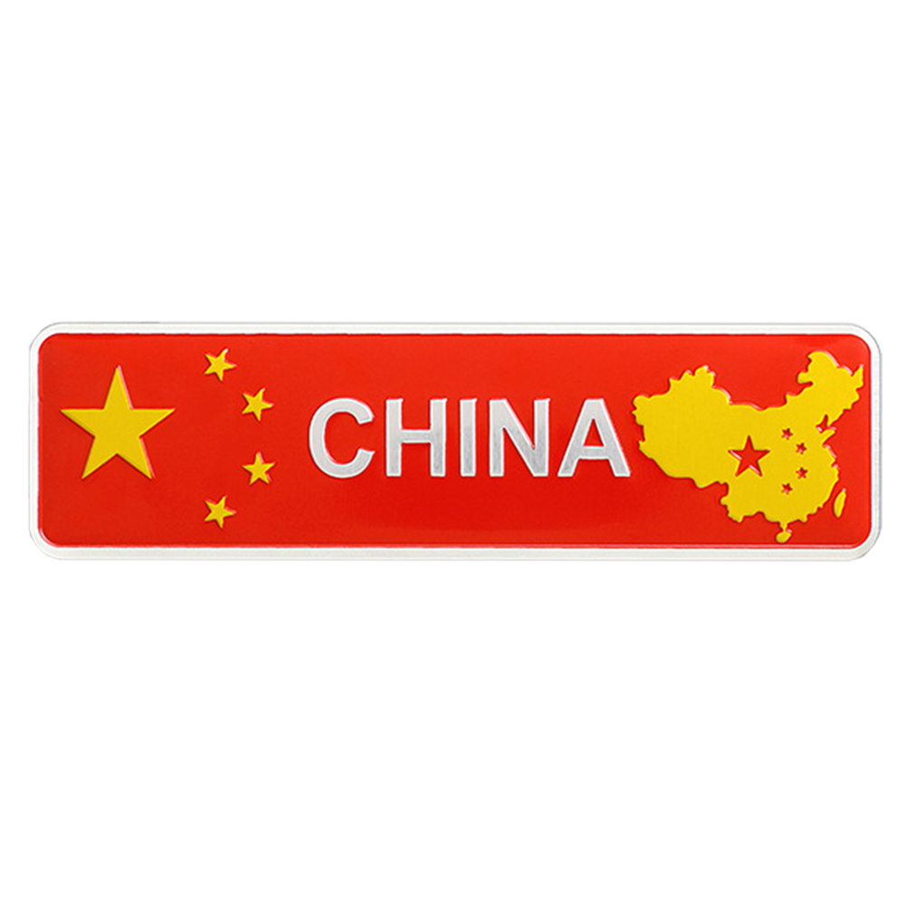 Red China Flag Car Sticker China Flag Emblem Decal Car Auto Bumper