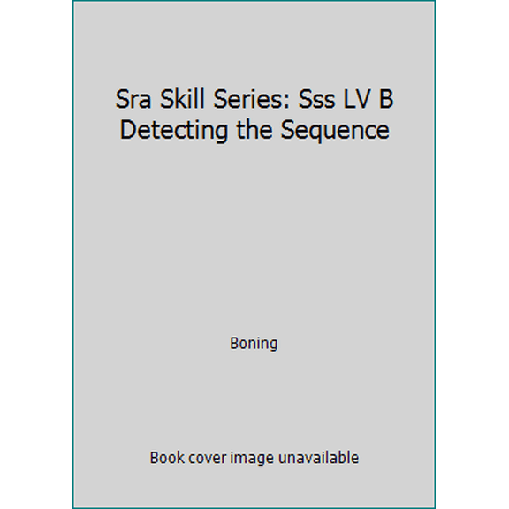 Pre-Owned Sra Skill Series: Sss LV B Detecting the Sequence (Paperback) 0026879921 9780026879927