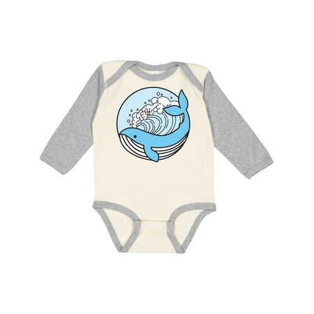 

Inktastic Whale and The Waves Gift Baby Boy or Baby Girl Long Sleeve Bodysuit