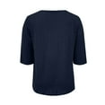thumbnail image 6 of ZUKMRJPC Womens V Neck Sweaters 3/4 Sleeve Casual Solid Color Cozy Soft Pullover Sweater Lightweight Loose Fit Fashion Knit Tops, 6 of 7