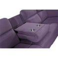 thumbnail image 4 of Legend Vansen 111.4'' Comfortable Recliner Sectional Storage Sofa in Thistle, 4 of 7