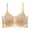 Beige, variant on Women Seamless Bras Gathering Lifting V Neck Sports Comfty Wire free Strap Wire Free Basic Bras