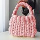 thumbnail image 5 of Bolso tejido para mujer | Bolso estilo crochet | Bolso de hombro artesanal | Bolso tote lavable de PU para uso diario | Bolso cruzado informal para ir de compras, al trabajo y a viajar, 5 of 6