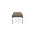 thumbnail image 3 of Waterfall Reception Waiting Room Healthcare 3-Seat Bench / Silver Steel / Brown, 3 of 5