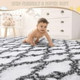 thumbnail image 3 of Lochas Shag Area Rug Geometric Plush Fluffy Rugs Soft Moroccan Carpet for Bedroom Living Room Floor Mat Home Decor,3x5ft,White, 3 of 5