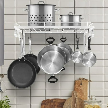 Rebrilliant Kitchen Wall Mounted Pot Rack Rebrilliant Kitchen Wall Mounted Pot Rack