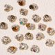 thumbnail image 4 of 16 cristales de cristal con parte trasera plana de 8 x 8 mm., 4 of 5