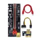 thumbnail image 1 of Pci-e Riser tarjeta Cpci Express 1x a 16x extensión 6pin Sata para Ver009c Plus, rojo Feliz Sencillez, 1 of 5
