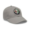 thumbnail image 2 of Alfa Romeo Dad Hat with Leather Patch (Round), 2 of 4