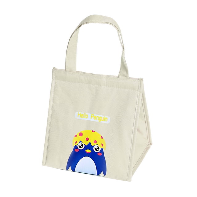 Bolsa De Almuerzo, Lonchera Térmica De Tela Oxford Portátil Ilios innova Gris pinguino