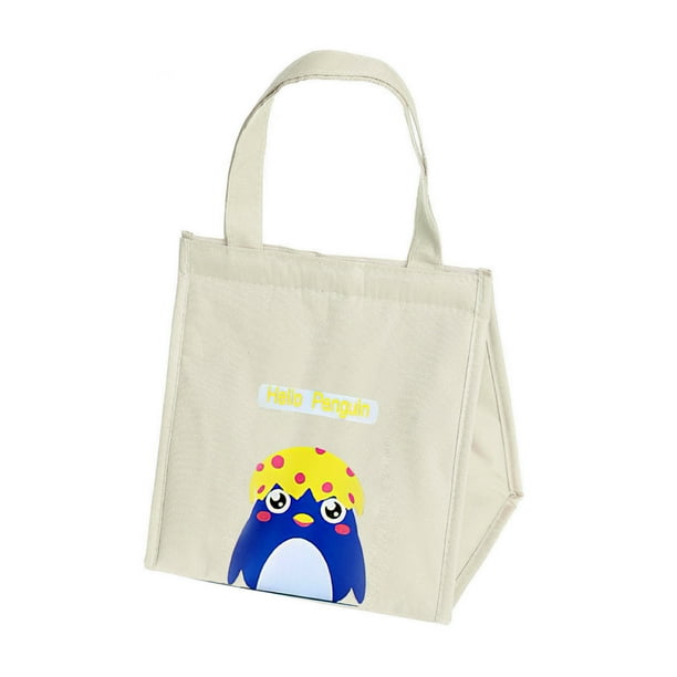 Bolsa De Almuerzo, Lonchera Térmica De Tela Oxford Portátil Ilios innova Gris pinguino