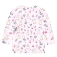 thumbnail image 5 of Xdegoge Children Girls Easter Pullover Tops Patterned Egg Floral Grass Print Long Sleeve Crewneck Spring Holiday Party Outfits Casual Playwear Soft Clothing Shirts, 5 of 5